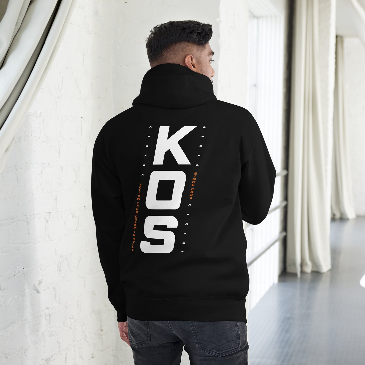 KOS | Felpa BLACK-SINCE con cappuccio unisex